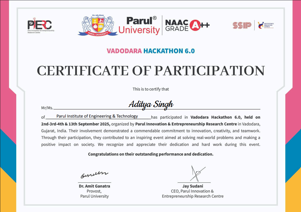 Vadodara Hackathon 6.0